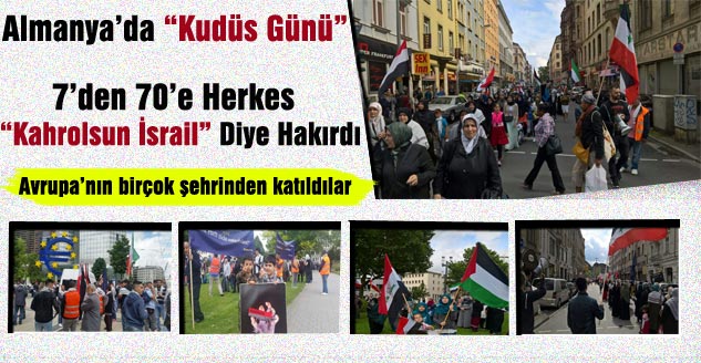  Frankfurt'ta Kudüs Günü Yürüyüşü Düzenlendi