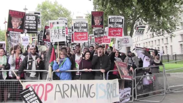 İngiltere'de On Binler İsrail'i Protesto Etti