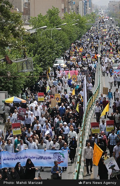 İran Halkı Bugün Kudüs Günü İçin Meydanlardaydı(FOTO)