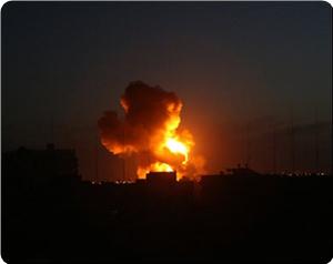 İşgal Ordusu Gazze Şeridi'nin Kuzeyine Hava Saldırısı Düzenledi