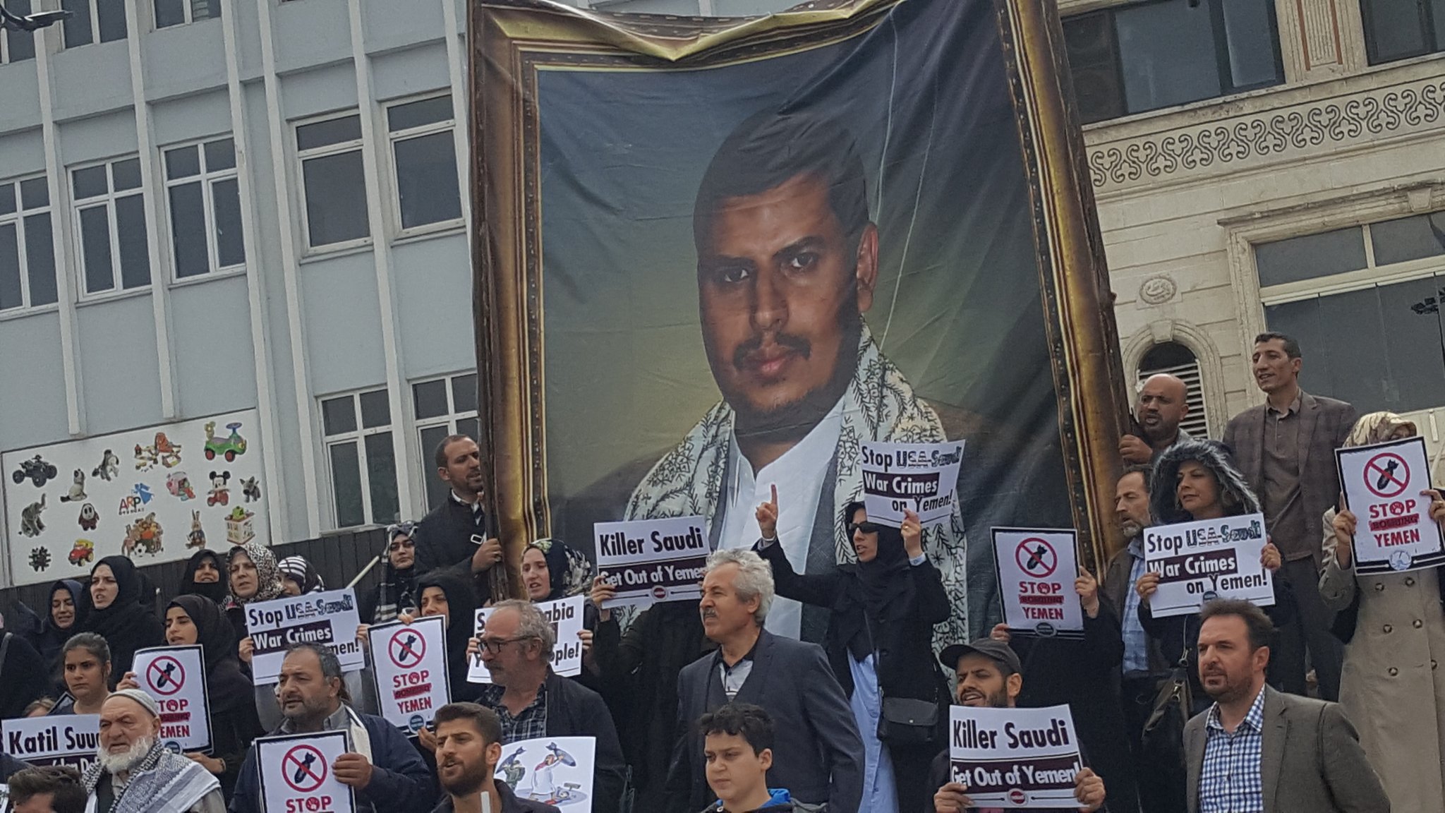 İstanbul'da  “Katil Suudi Amerika, Yemen’den Defol!” Sloganı Yükseldi 