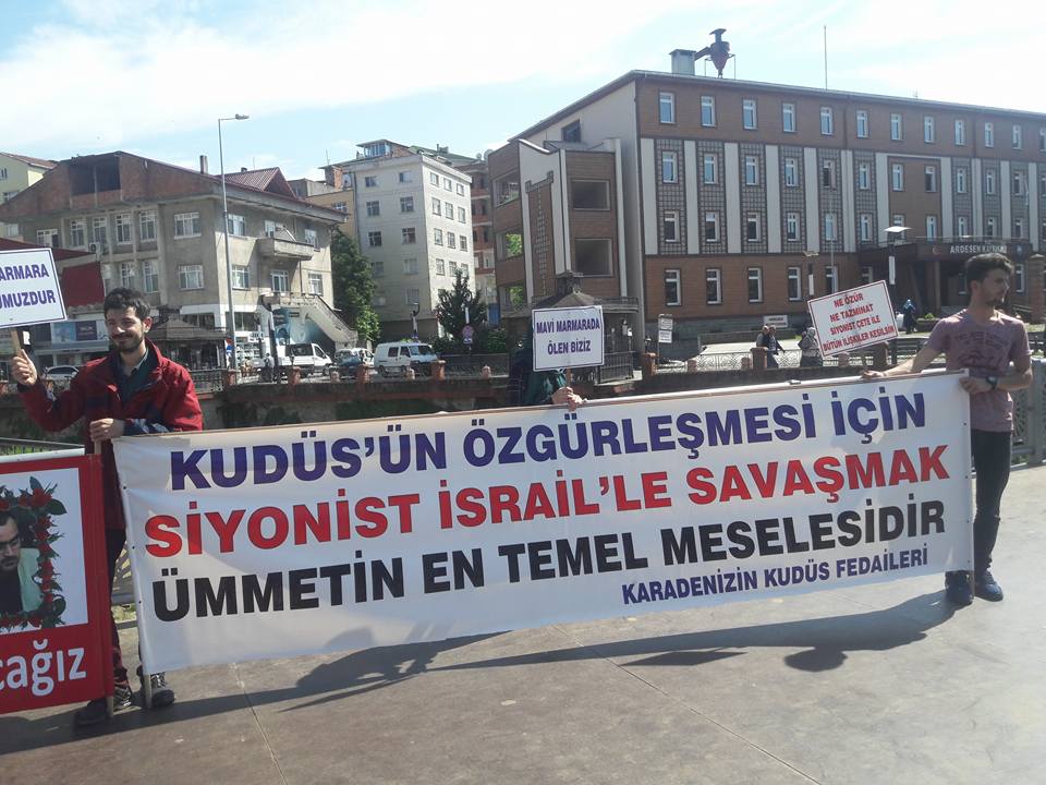 Karadeniz Filistin Gönüllüleri, Mavi Marmara’nın yıldönümünde meydanlardaydı 
