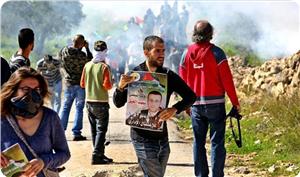 Katil Rejim Güçleri Esir El Gik İçin Yapılan Gösteriye Müdahale Etti
