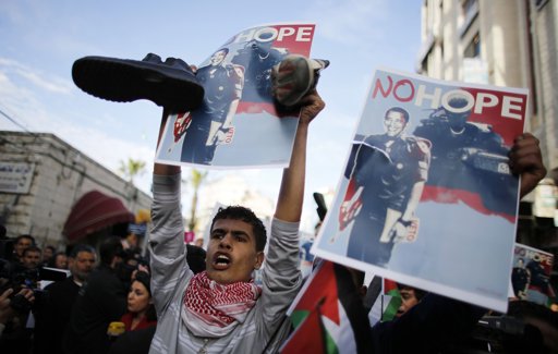 Kerry'e Ramallah'ta Protesto