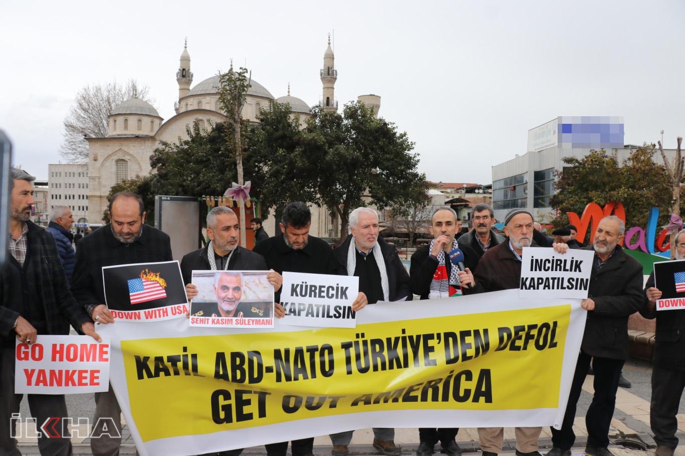 Malatya'da Düzenlenen Eylemde NATO ve Yüzyılın Anlaşması Protesto Edildi (VİDEO-FOTO)