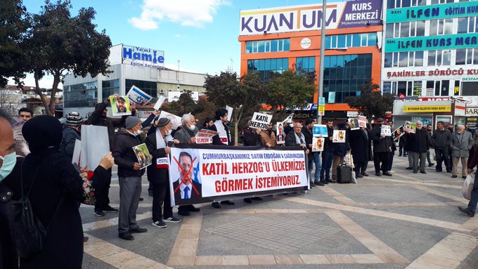 Malatya'da Katil Herzog'un Türkiye'ye Davet Edilmesi Protesto Edildi (Video-Foto)