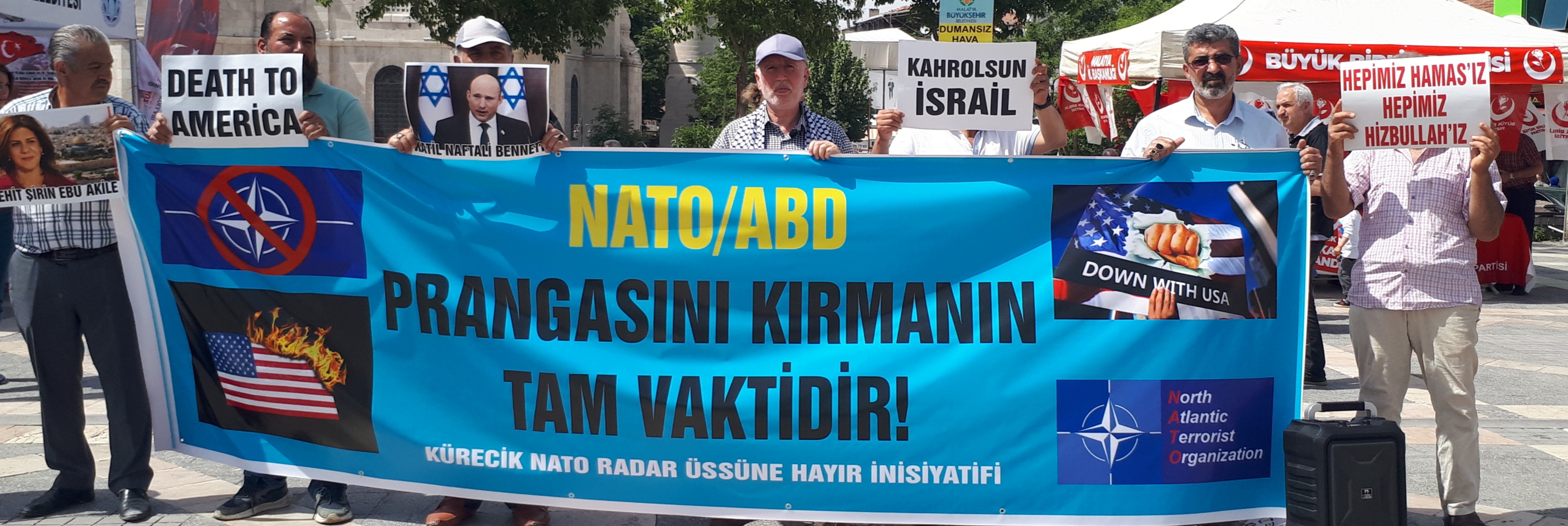Malatya'da Nato'ya ve Üslerine Hayır Eylemi Düzenlendi (Foto-Video)