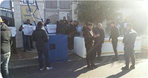 Ramallah'taki BM Binası Önünde El-Gig'e Destek Gösterisi Düzenlendi
