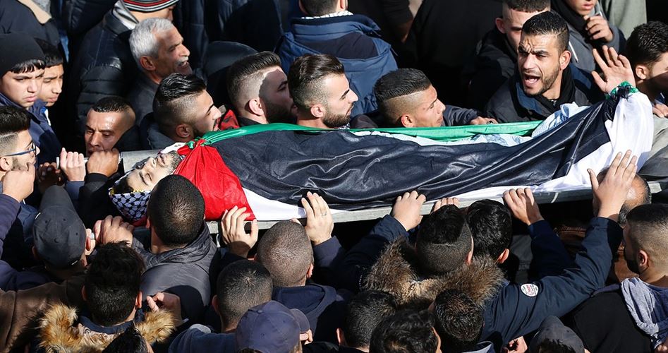 Şehit El-Harubi Ramallah'ta Törenle Toprağa Verildi