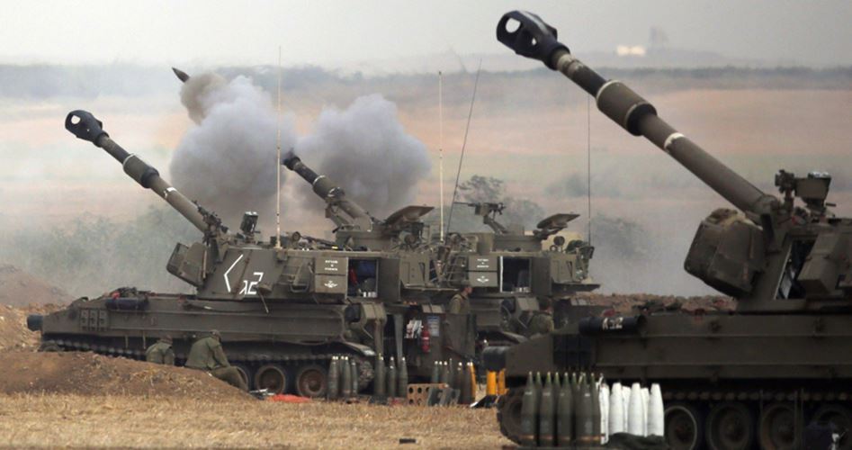 Siyonist Askerler Gazze’nin Güney ve Orta Bölgelerini Top Ateşine Tuttu