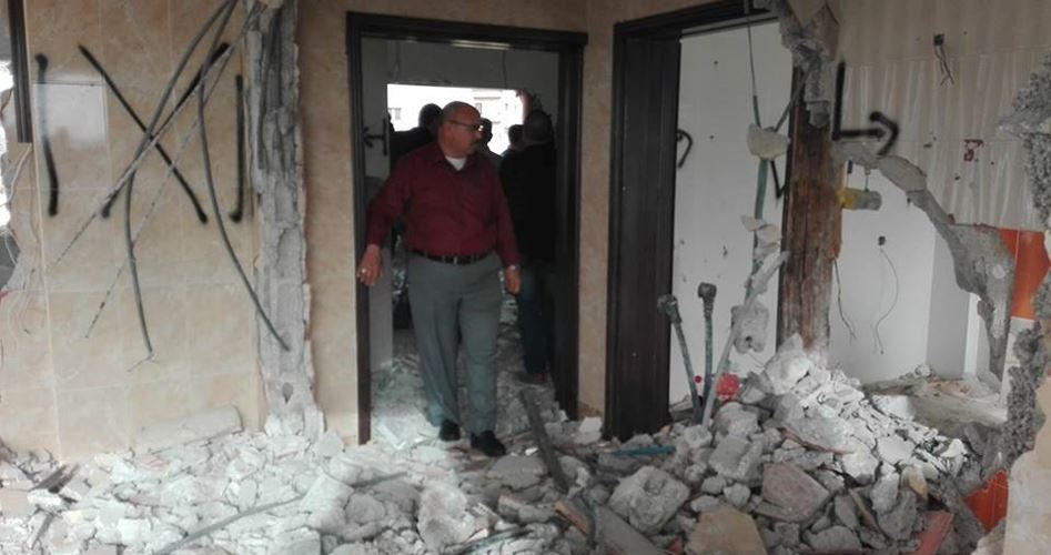 Siyonist Güçler Nablus'ta Esir Zeyd Amir'in Evini Yıktı