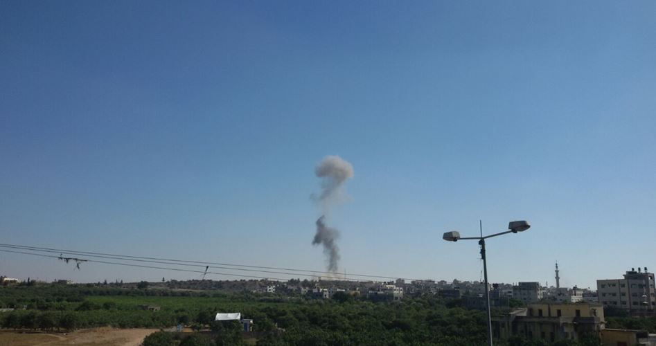 Siyonist İşgal Ordusu Gazze Şeridi Sınırında Direnişe Ait İki Alanı Bombaladı