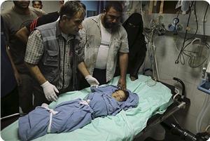 Siyonist İsrail'in Gazze'ye Düzenlediği Saldırıda Anne ve İki Yaşındaki  Kızı Şehid Oldu