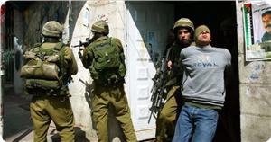 Siyonist Rejim Batı Yaka'da Çok Sayıda Filistinliyi Gözaltına Aldı